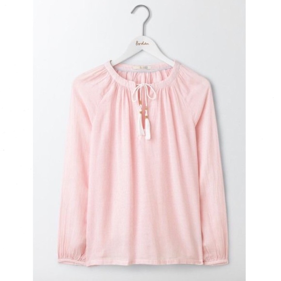 Boden Tops - Boden Gauzy Boho Striped Top